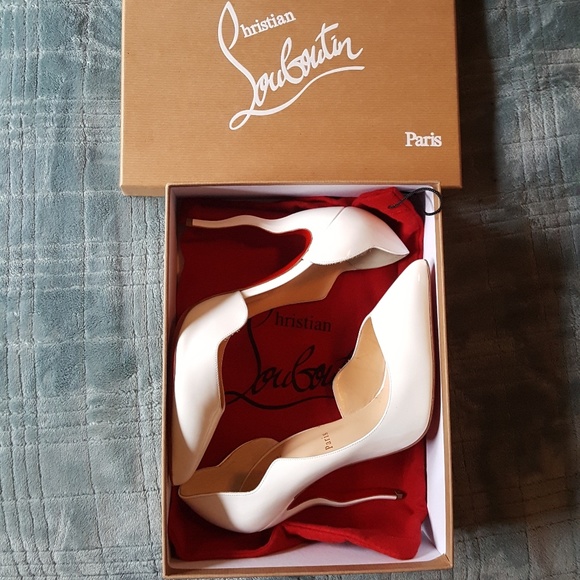 **SOLD**Christian Louboutin Dalida White Patent - Picture 6 of 8